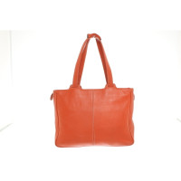 Piquadro Handtasche aus Leder in Orange