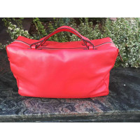 Lancel Handbag Leather in Red