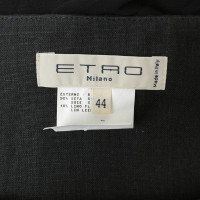 Etro Silk skirt with linen