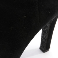 Miu Miu Stiefeletten aus Leder in Schwarz