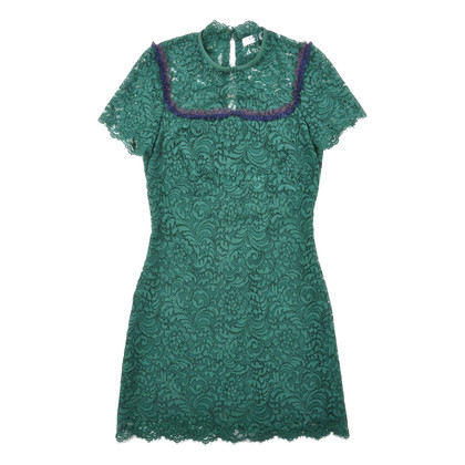 Sandro Kleid aus Baumwolle in Grün