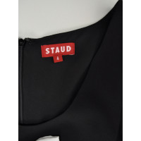 Staud Kleid aus Viskose in Schwarz