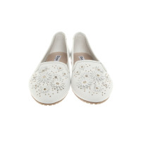 Dune London Slippers/Ballerinas Leather in White