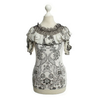 Roberto Cavalli Top mit floralem Print