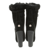 Moncler Ankle boots with fur trim