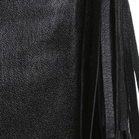 Saint Laurent Leren broek in zwart