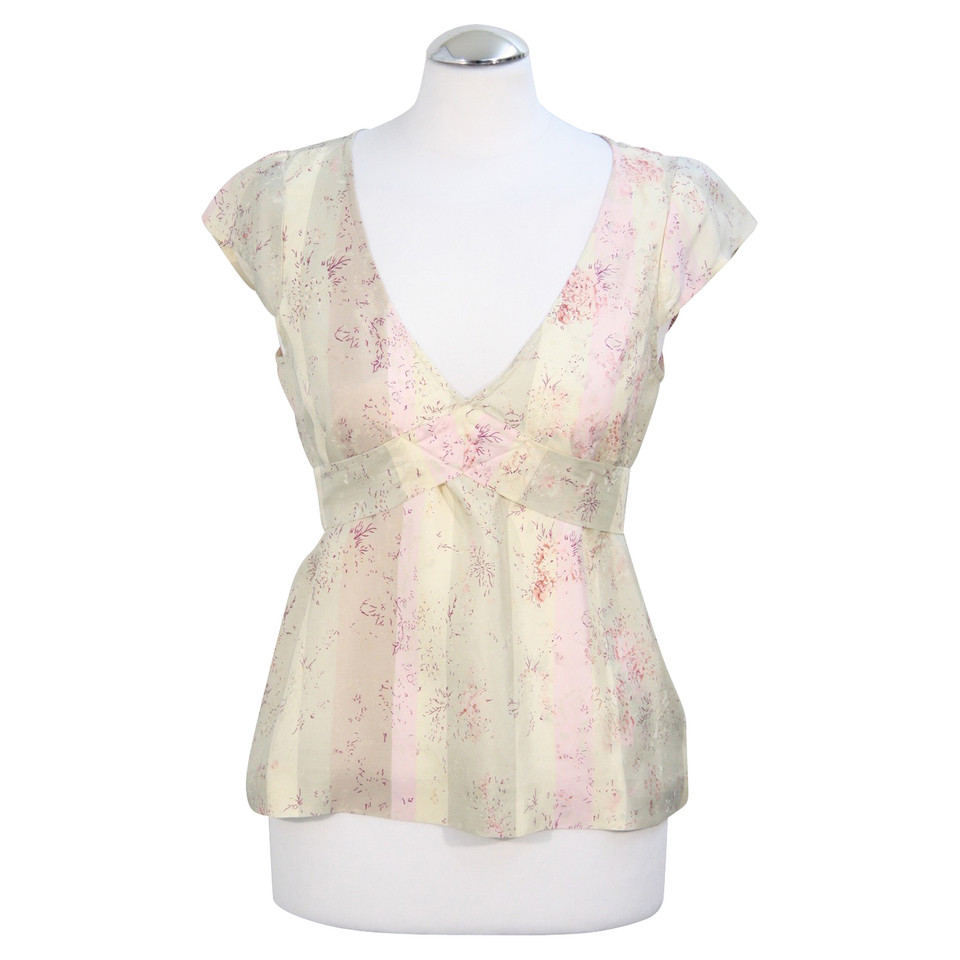 French Connection Silk Top met patroon