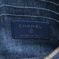 Chanel Tasje/Portemonnee Denim in Blauw
