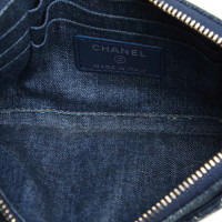 Chanel Sac à main/Portefeuille en Denim en Bleu