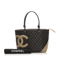 Chanel Cambon Bag in Pelle in Marrone