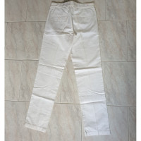 Alessandrini Paio di Pantaloni in Cotone in Bianco