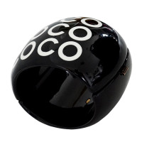 Chanel Armband zwart-wit met print "Coco" 