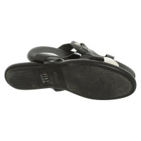 Hogan Sandals Patent leather in Black