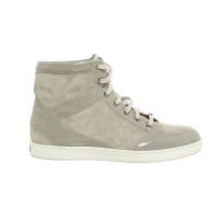 Jimmy Choo Sneakers aus Leder in Grau