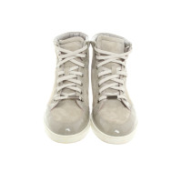 Jimmy Choo Sneakers aus Leder in Grau