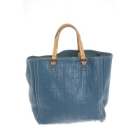 Carolina Herrera Handtasche aus Leder in Blau