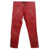 Isabel Marant Leather pants in red