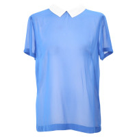 French Connection Transparent blouse in blue