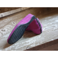 Baldinini Slippers/Ballerina's Leer in Violet