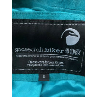 Goosecraft Jacke/Mantel aus Wildleder in Türkis