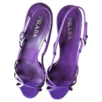 Prada Sandals Patent leather in Violet