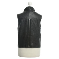 Alexander Wang Lederen vest in zwart