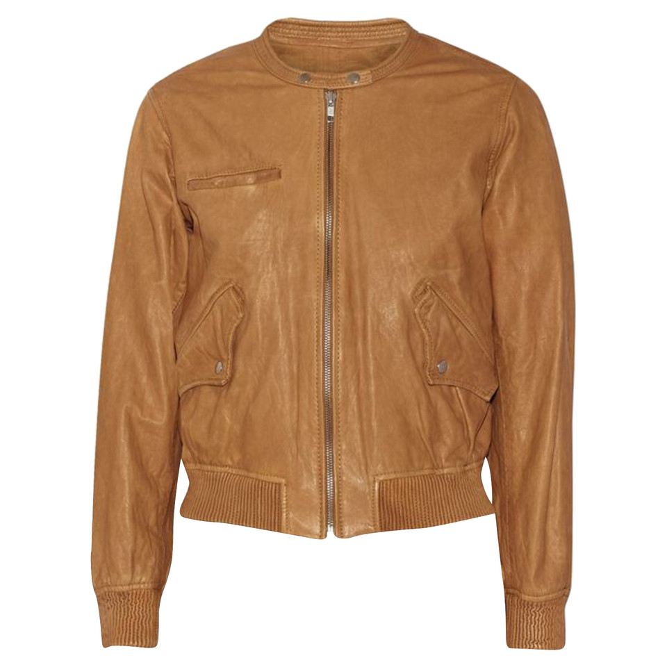 Isabel Marant Etoile Jacke/Mantel aus Leder in Braun