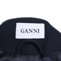 Ganni Coat in donkerblauw