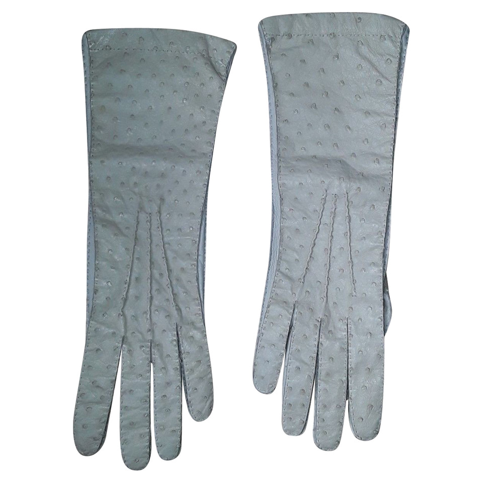 Prada Gloves Leather in Cream