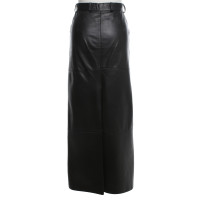 St. Emile Leather maxi skirt