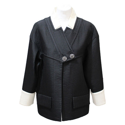 Chanel Veste/Manteau en Soie en Noir