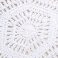 Closed Pull Crochet en crème blanche