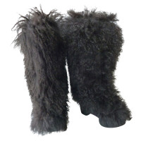 Robert Clergerie Boots Fur in Brown