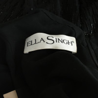 Ella Singh Jurk Zijde in Zwart