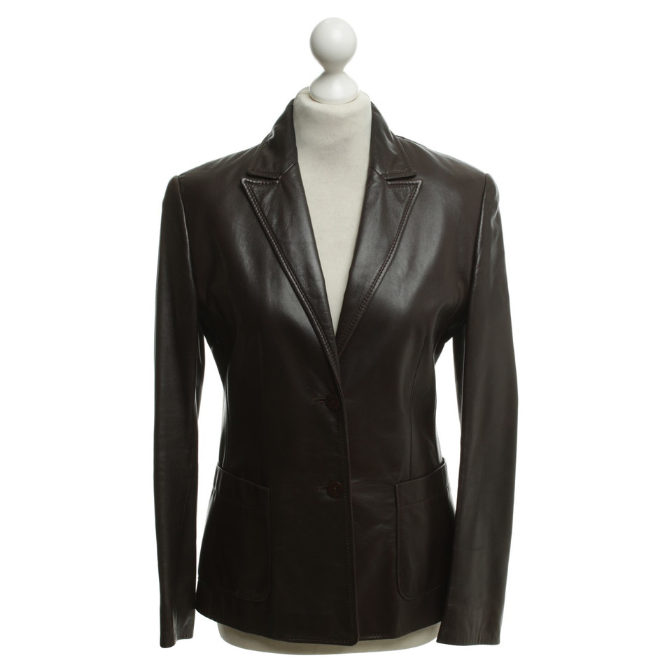 Escada Leather jacket in brown
