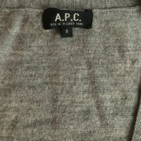 A.P.C. Cardigan in lana merinos grigia