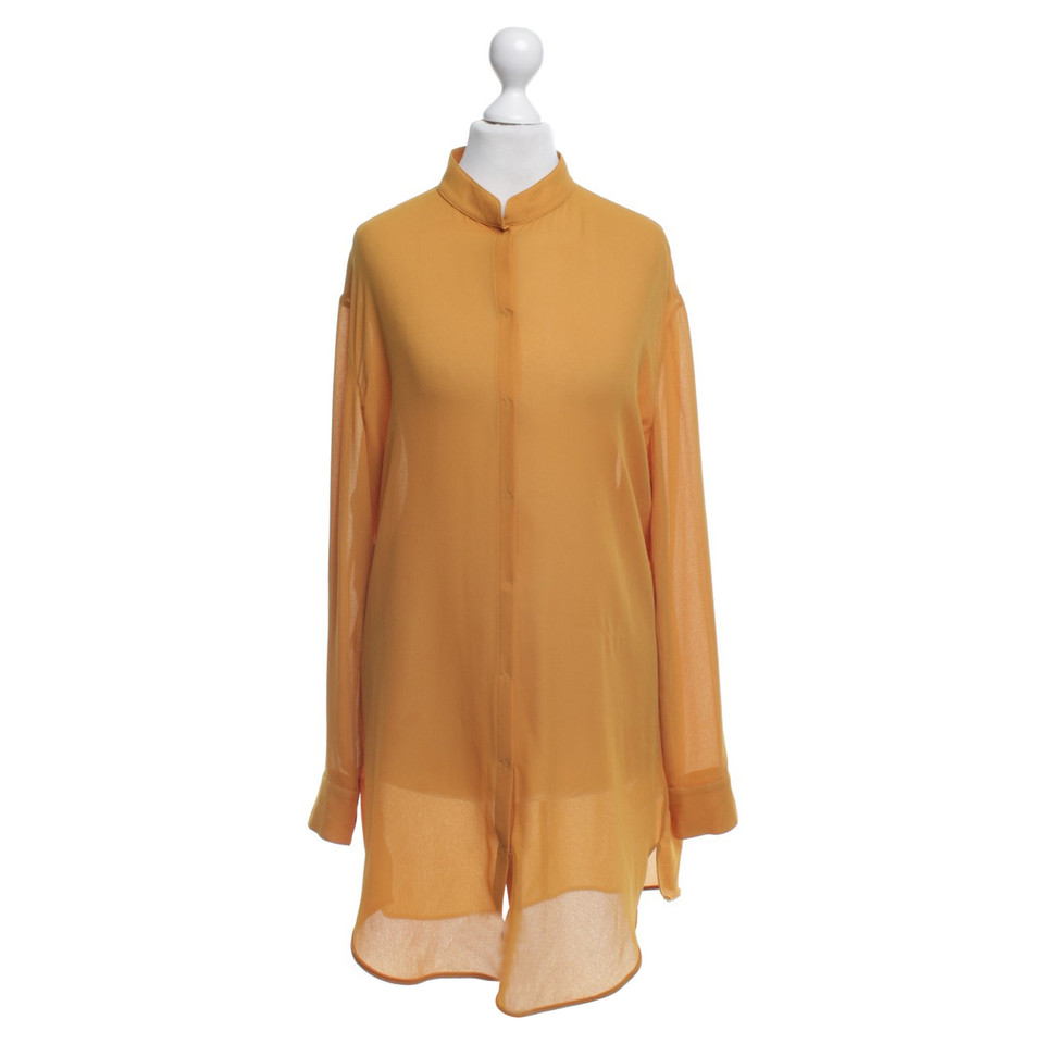 Acne Blouse in mustard yellow