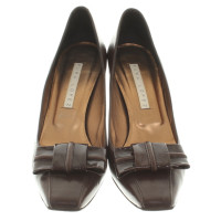 Pura Lopez Leather pumps in brown