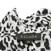 Escada Silk blouse in black / white