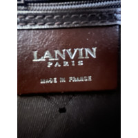 Lanvin Umhängetasche aus Canvas in Braun