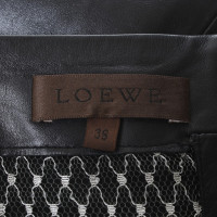 Loewe Lederkleid in Schwarz