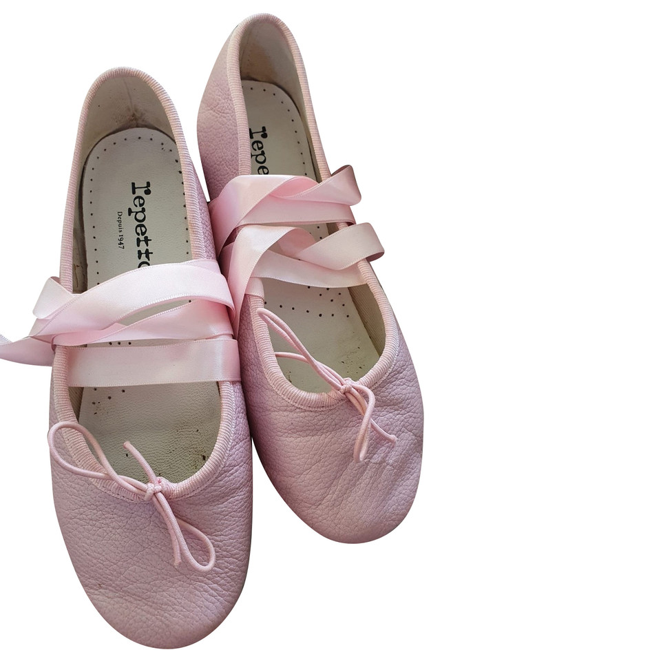 Repetto Slipper/Ballerinas aus Leder in Rosa / Pink
