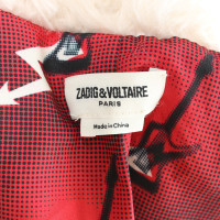 Zadig & Voltaire Faux fur coat in cream