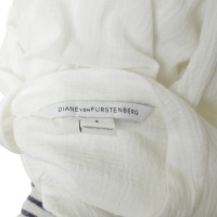 Diane Von Furstenberg Blouse de coton en blanc