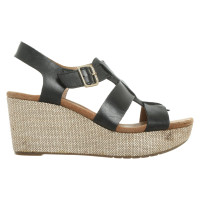 Clarks Wedges Leather in Black