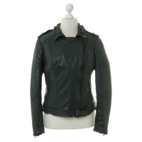 Muubaa Leather jacket in dark green