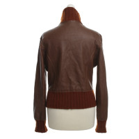 Iris Von Arnim Leather jacket in red brown