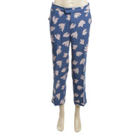 Etro trousers blue-pink Gr. 38