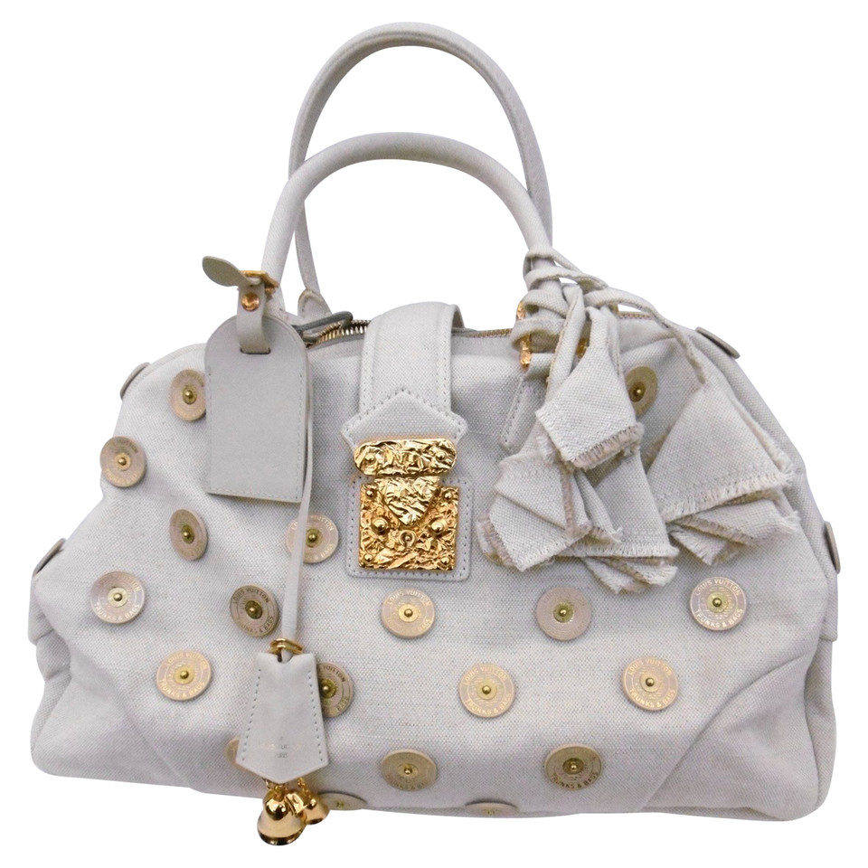 Louis Vuitton Tote bag in Tela in Crema