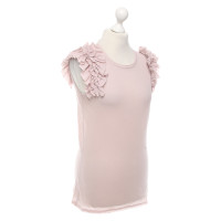 Alexander McQueen Oberteil aus Baumwolle in Rosa / Pink